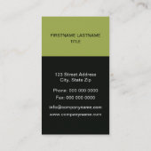 Carte De Visite Papillon blanc à veines vertes (Dos)