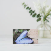 Carte De Visite Papillon bleu (Debout devant)