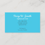 Carte de visite papillon bleu (Dos)