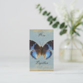 Carte De Visite Papillon bleu (Debout devant)