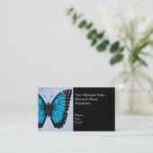 Carte De Visite Papillon bleu de Morpho (Debout devant)
