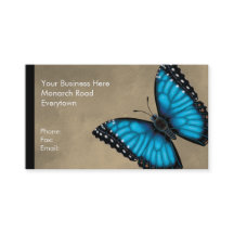 Papillon bleu de Morpho dorsal et ventral