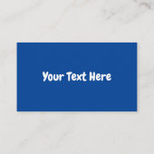 Carte De Visite Papillon bleu élégant (Dos)