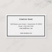 Carte De Visite Papillon bleu Grass (Dos)