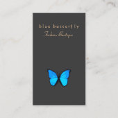 Carte De Visite Papillon bleu turquoise Nature (Devant)