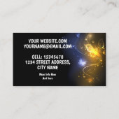 Carte De Visite Papillon brillant dans le noir (Dos)