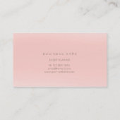 Carte De Visite Papillon Cercle Gold Faux Rose Rose Delicate (Dos)