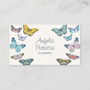 Carte De Visite Papillon coloré