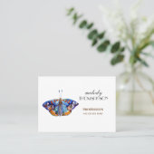 Carte De Visite Papillon coloré d'aquarelle (Debout devant)