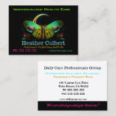 Carte De Visite Papillon de battement professionnel professionnel (Devant / Derrière)