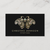 Carte De Visite papillon de feuille d'or (Devant)