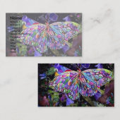 Carte De Visite Papillon de jardin secret (Devant / Derrière)