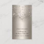 Carte De Visite Papillon de l'effervescence de champagne Shimmer (Dos)