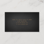 Carte De Visite Papillon de luxe d'or et d'améthyste (Dos)