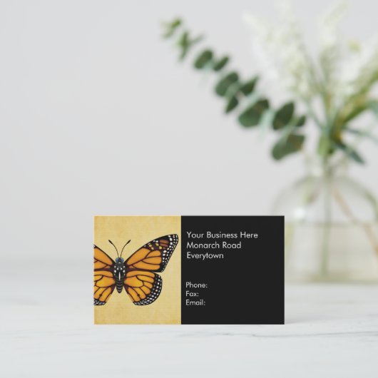 Carte De Visite Papillon de monarque (Debout devant)