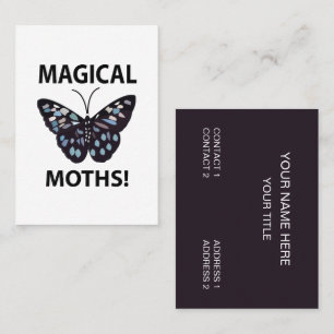 Carte De Visite Papillon de Nuit Papillons Magiques