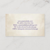 Carte De Visite Papillon de peinture coloré (Dos)