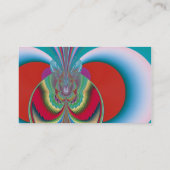 Carte De Visite Papillon de printemps, explosion de couleurs abstr (Dos)