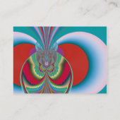 Carte De Visite Papillon de printemps, explosion de couleurs abstr (Dos)