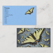 Carte De Visite Papillon de queue de tigre (Devant / Derrière)