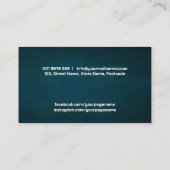 Carte De Visite Papillon de violon - Aquarelle et or (Dos)