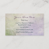 Carte De Visite Papillon et vignes en silhouette violette (Dos)