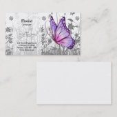 Carte De Visite Papillon Imaginaire * choisir la couleur arrière - (Devant / Derrière)