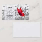 Carte De Visite Papillon Imaginaire * choisir la couleur arrière - (Devant / Derrière)