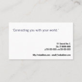 Carte De Visite Papillon japonais de jardin (Dos)