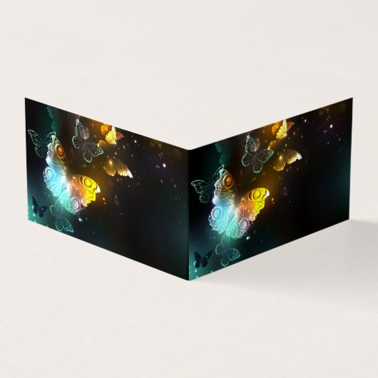 Carte De Visite Papillon lumineux et papillons de nuit (Extérieur)