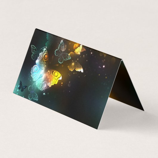Carte De Visite Papillon lumineux et papillons de nuit (Dos)