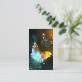 Carte De Visite Papillon lumineux et papillons de nuit (Debout devant)