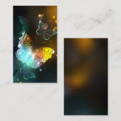 Carte De Visite Papillon lumineux et papillons de nuit (Devant / Derrière)