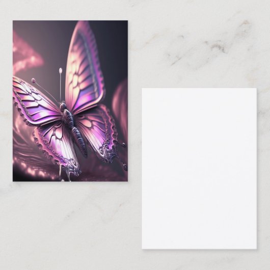 Carte De Visite Papillon magique (Devant / Derrière)