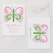 carte de visite papillon marié (Devant / Derrière)