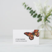 Carte de visite papillon Monarch (Debout devant)