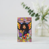 Carte De Visite Papillon monarque Fée Purple Floral (Debout devant)