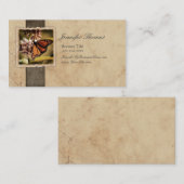 Carte De Visite Papillon Monarque Vintage (Devant / Derrière)