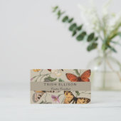 Carte De Visite Papillon Moth Nature Collection Dessin (Debout devant)