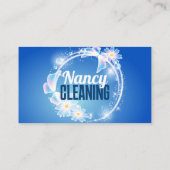 Carte De Visite Papillon mousseux pour le nettoyage professionnel  (Dos)