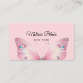 Carte De Visite papillon pastel (Devant)