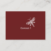 Carte De Visite Papillon - potelé (Dos)