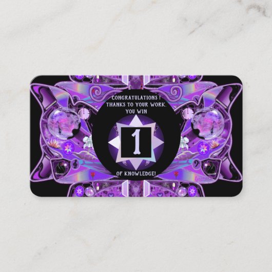 Carte De Visite papillon pourpre 31 (Devant)