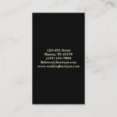 Carte De Visite papillon romantique de coquillages botanique (Dos)