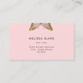 Carte De Visite papillon rose (Dos)