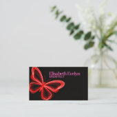 Carte De Visite Papillon Rouge : L'Art Moderne pour la Conception (Debout devant)