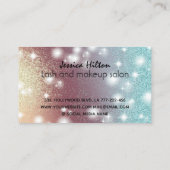 Carte De Visite Papillon scintillant brillant de luxe maquillage (Dos)