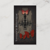 Carte De Visite papillon steampunk paris chandelier vintage (Devant)