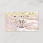 Carte De Visite papillon sur étincelle d'or (Dos)