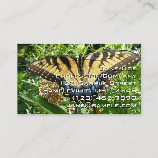 Carte De Visite Papillon Swallowtail II à Shenandoah (Devant)